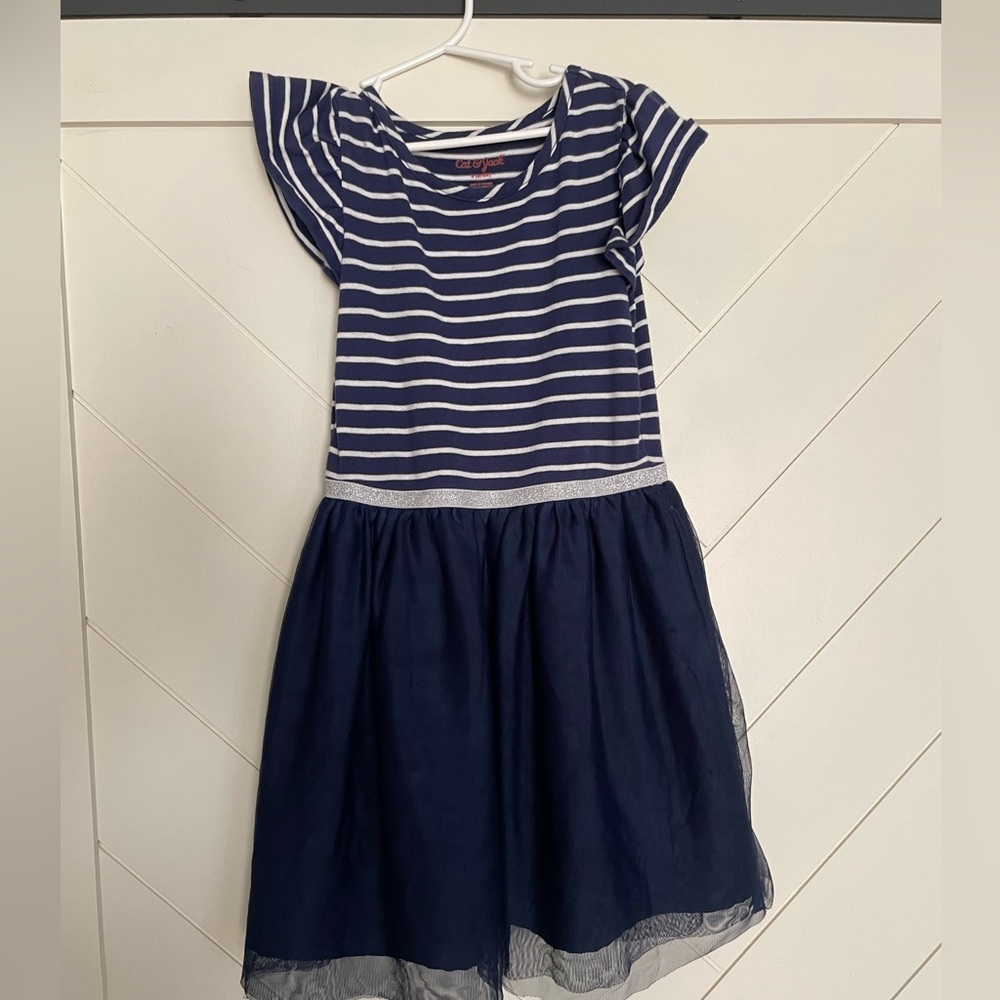 Navy girls size small dress